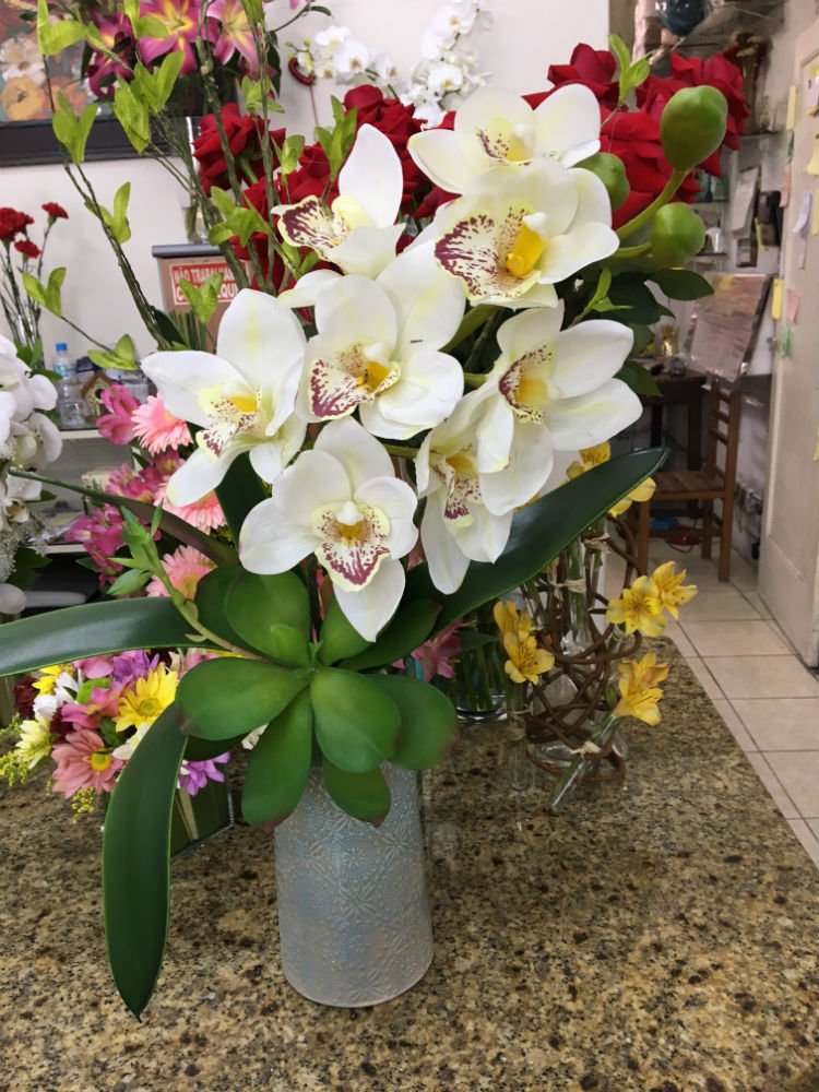 orquídeas artificiais 