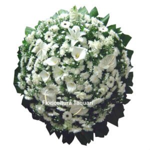 Coroa de Flores Branca Pequena 36