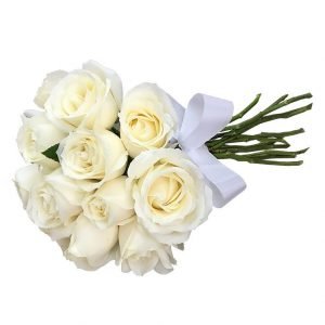 Buquê de Rosas Brancas 12 Rosas