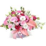 Flower Box Lilas e Cor de Rosa