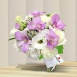 Buquê de Noiva Civil Com Orquídeas e Flores Brancas