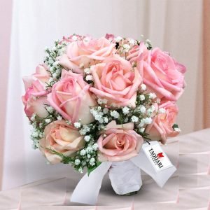 Mini Buquê Para Casamento Civil Com Rosas Cor de Rosa