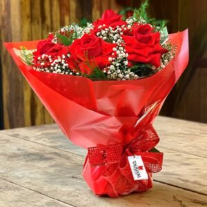buque de 6 rosas colombianas